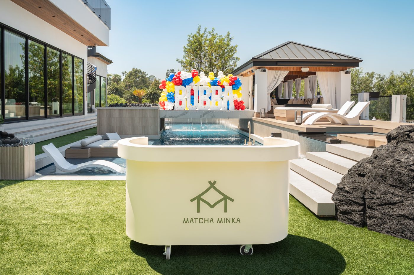 Matcha Minka matcha cart at a luxury event