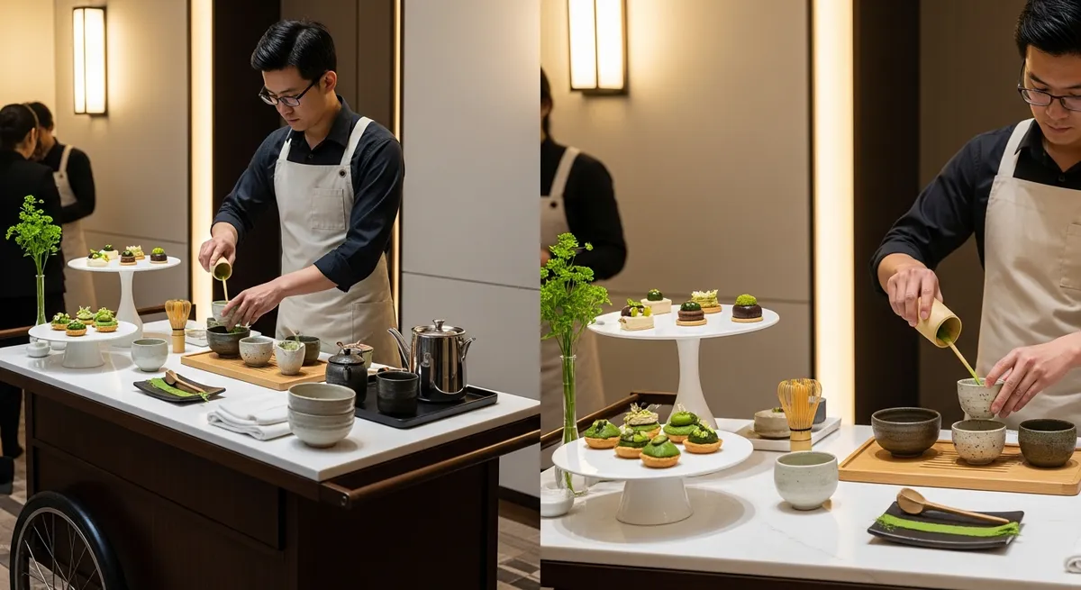 Corporate event matcha bar