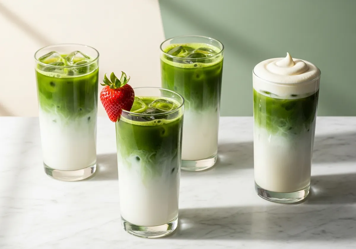 Signature iced matcha creations